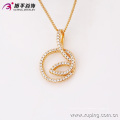 32484 Xuping atacado pedra preciosa jóias luxo ouro hoop pingente de jóias de noiva